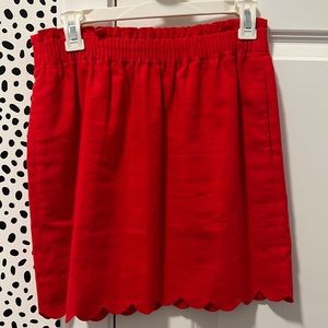 J. Crew Scalloped Paper Bag Skirt